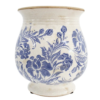 Planter Vase Blue Vintage