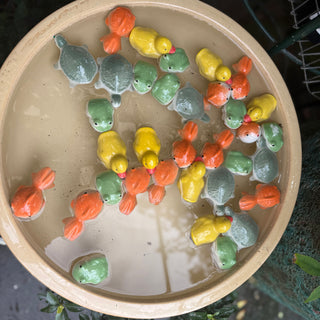 Floating Colourful Ceramic Animals