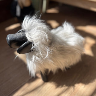 Fluffy Wooden Sheep