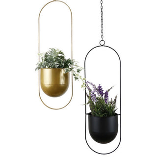 Hanging Metal Planters Oval