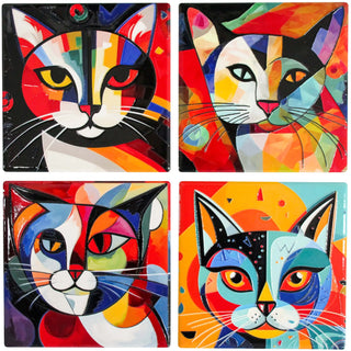 Coasters S/4 Picatsso