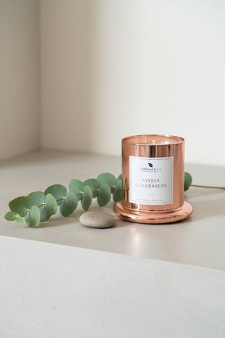 Candle Lux With Glass Cloche